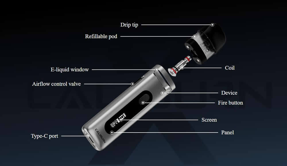 Uwell Caliburn X Bileşenleri